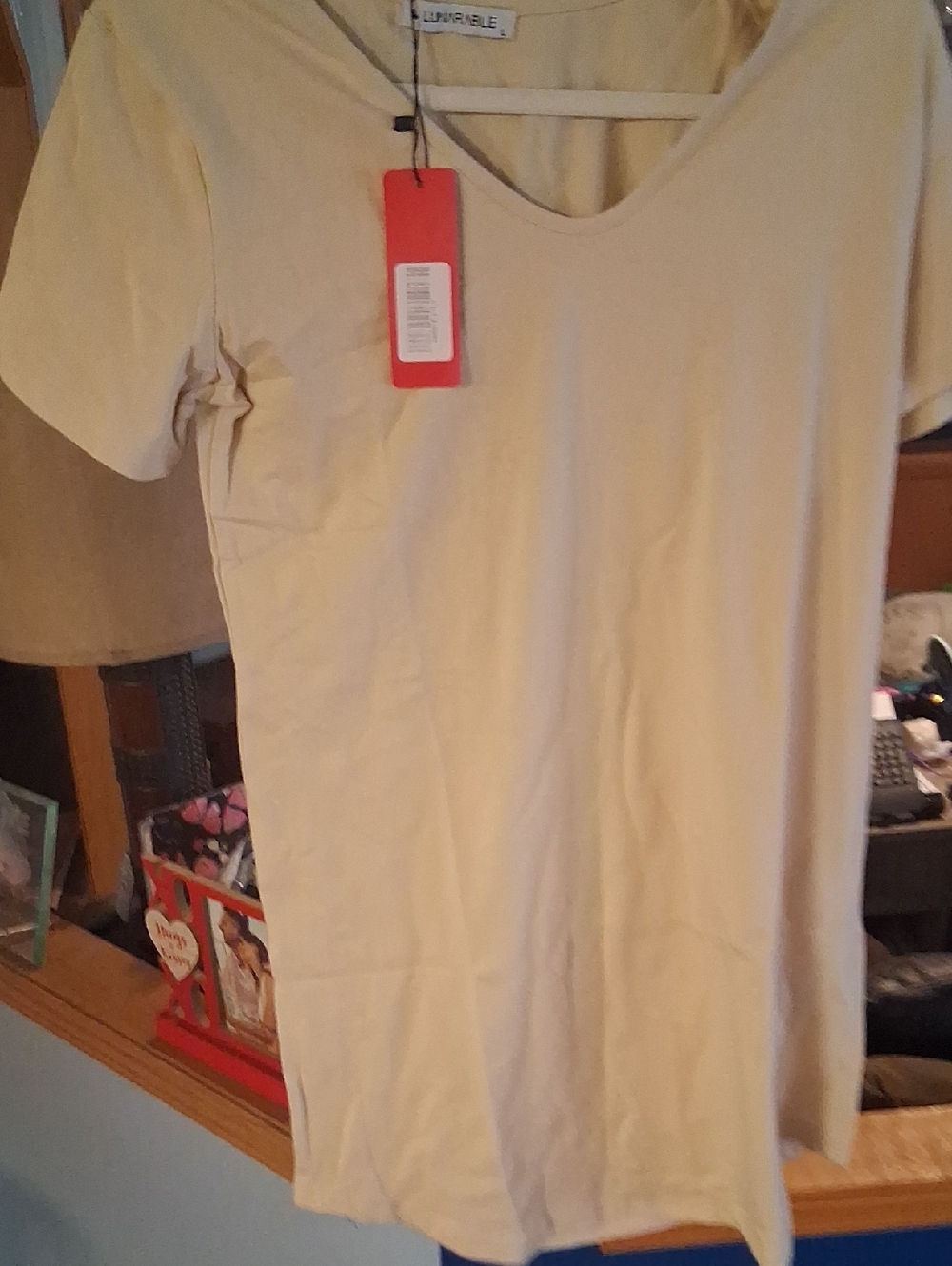 Light Beige V-Neck Women's Dress
